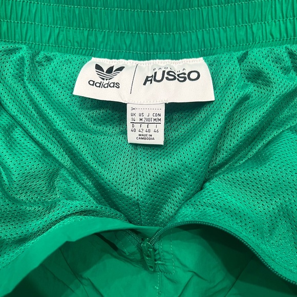 Adidas Green Sweatpants with Signature Stripes - Picture 3 of 5